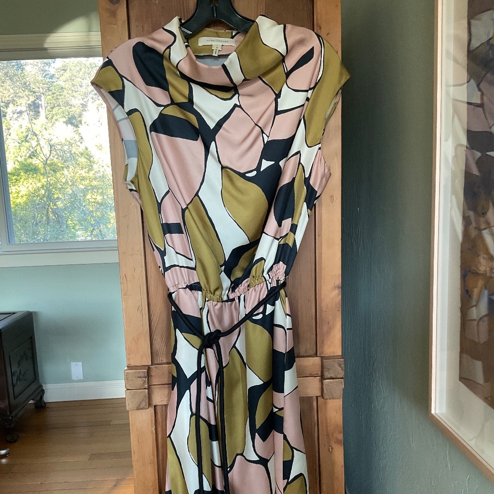 Mark Jacobs silk sleeveless midi dress (size 6)